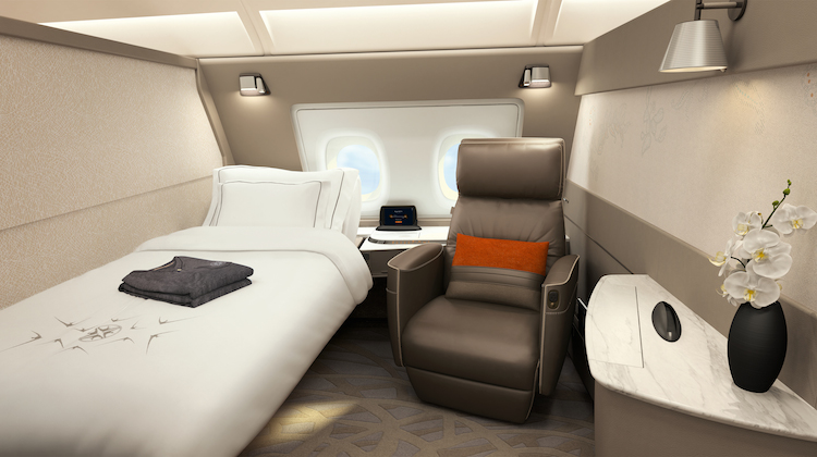 A supplied image of Singapore Airlines' new Airbus a380 Suites. (Singapore Airlines)