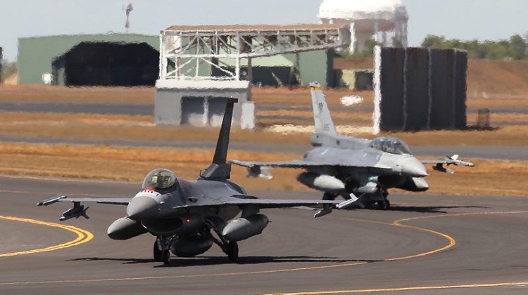 Singapore operates 60 F-16C/D Block 52 (foreground) and Block 52 D+ Advanced (background) fighters. (Andrew Mclaughlin)