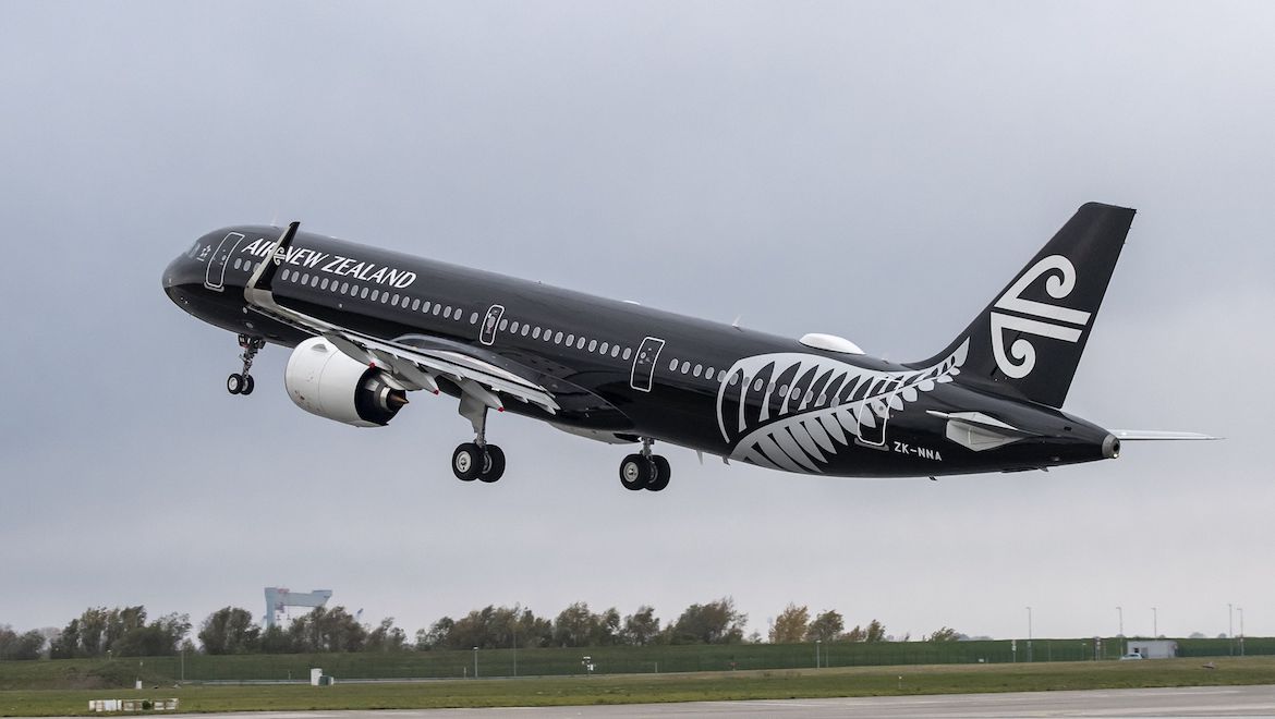 Air New Zealand's A321neo fleet is powered by the Pratt & Whitney geared turbofan. (Air New Zealand)