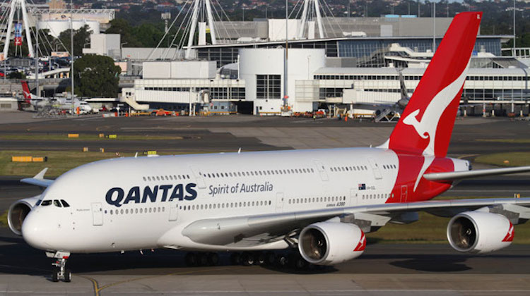 A file image of Qantas Airbus A380 VH-OQL Phyllis Arnott. (Seth Jaworski)