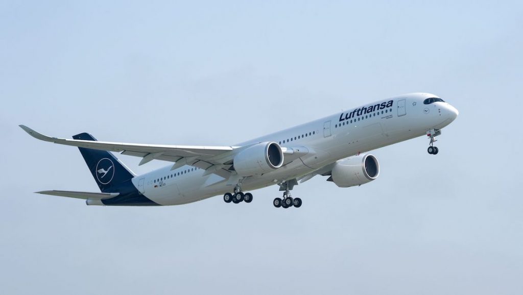 A file image of a Lufthansa Airbus A350-900. (Airbus)