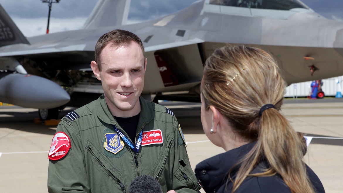 From the archive: Australia’s first F-22 pilot