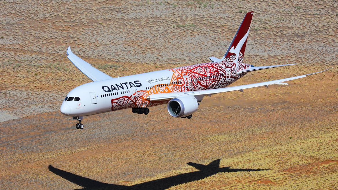 Balarinji, Qantas win design award for 787-9 Emily Kame Kngwarreye