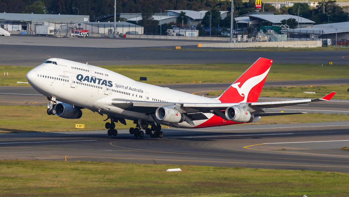 Qantas Boeing 747-400 VH-OJU retired