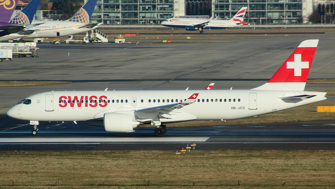 Swiss Airbus A220 diverts after engine incident