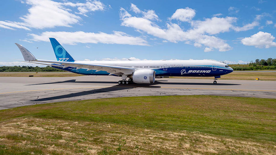 Boeing 777-9X first delivery pushed back to 2021