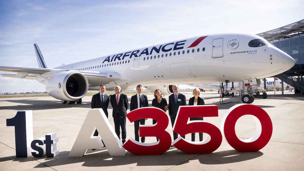 Air France welcomes 10th A350-900, named after famed French town