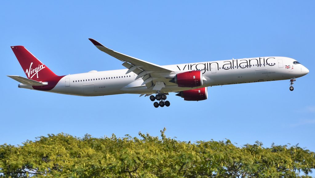 A file image of Virgin Atlantic Airbus A350-1000 G-VLUX. (Wikimedia Commons/Adam Moreira)