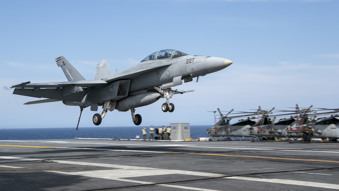 Super Hornet fires new radar-targeting missile