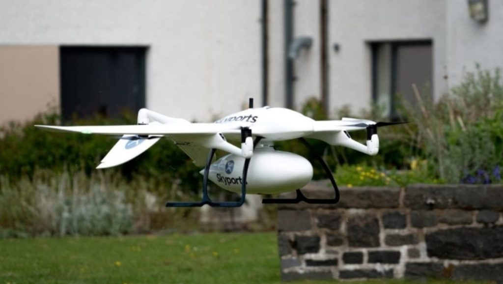Skyports drone Scotland trial