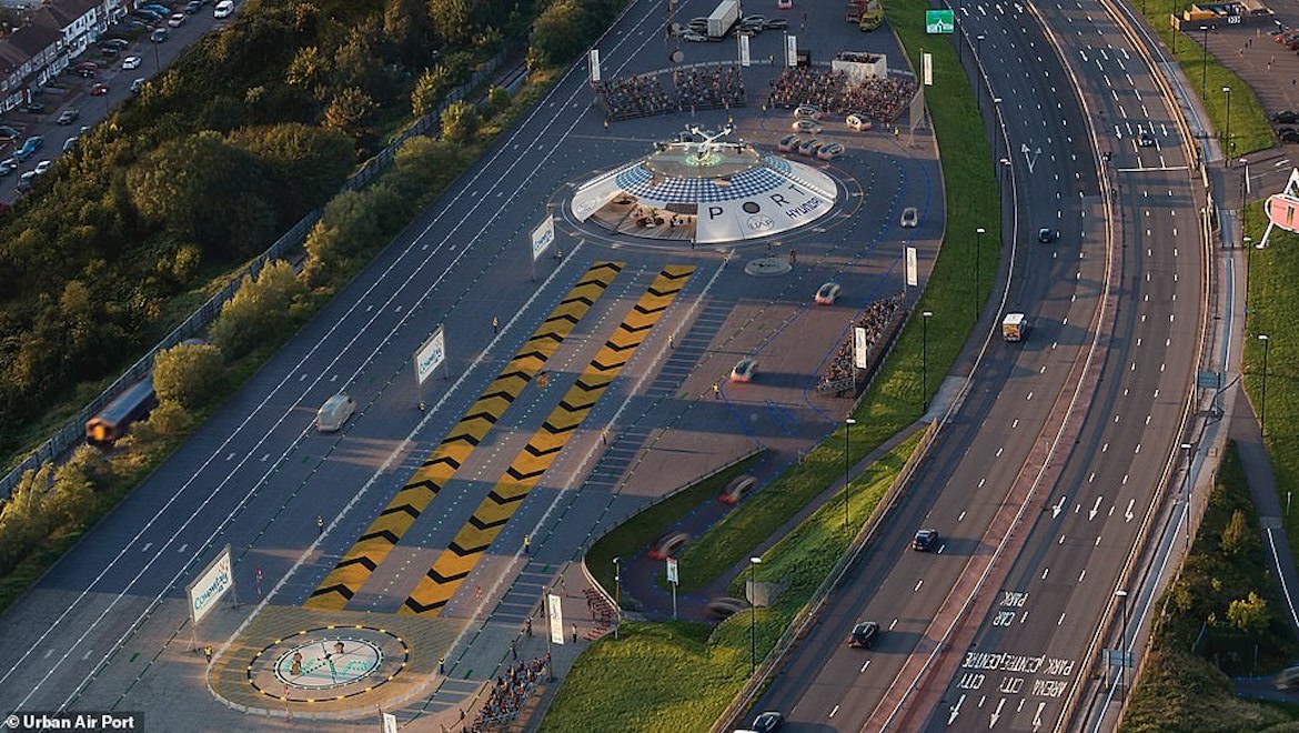 Landmark pop-up flying car airport to be built in UK
