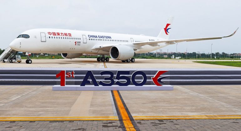 Airbus delivers first A350 from Chinese factory to China Eastern